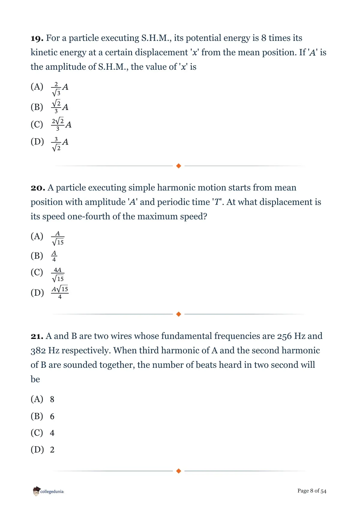 MHT CET 2026 April 17 Shift 1 PCM Question Paper page 8