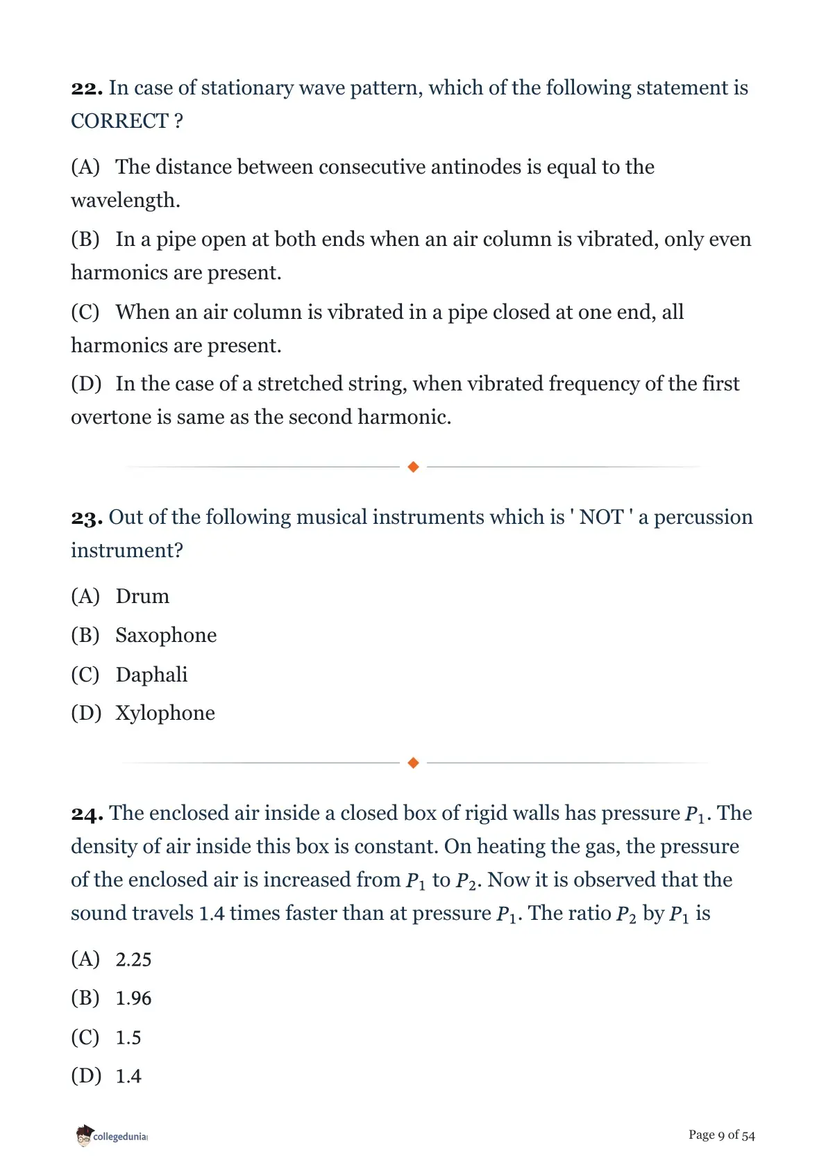 MHT CET 2026 April 17 Shift 1 PCM Question Paper page 9