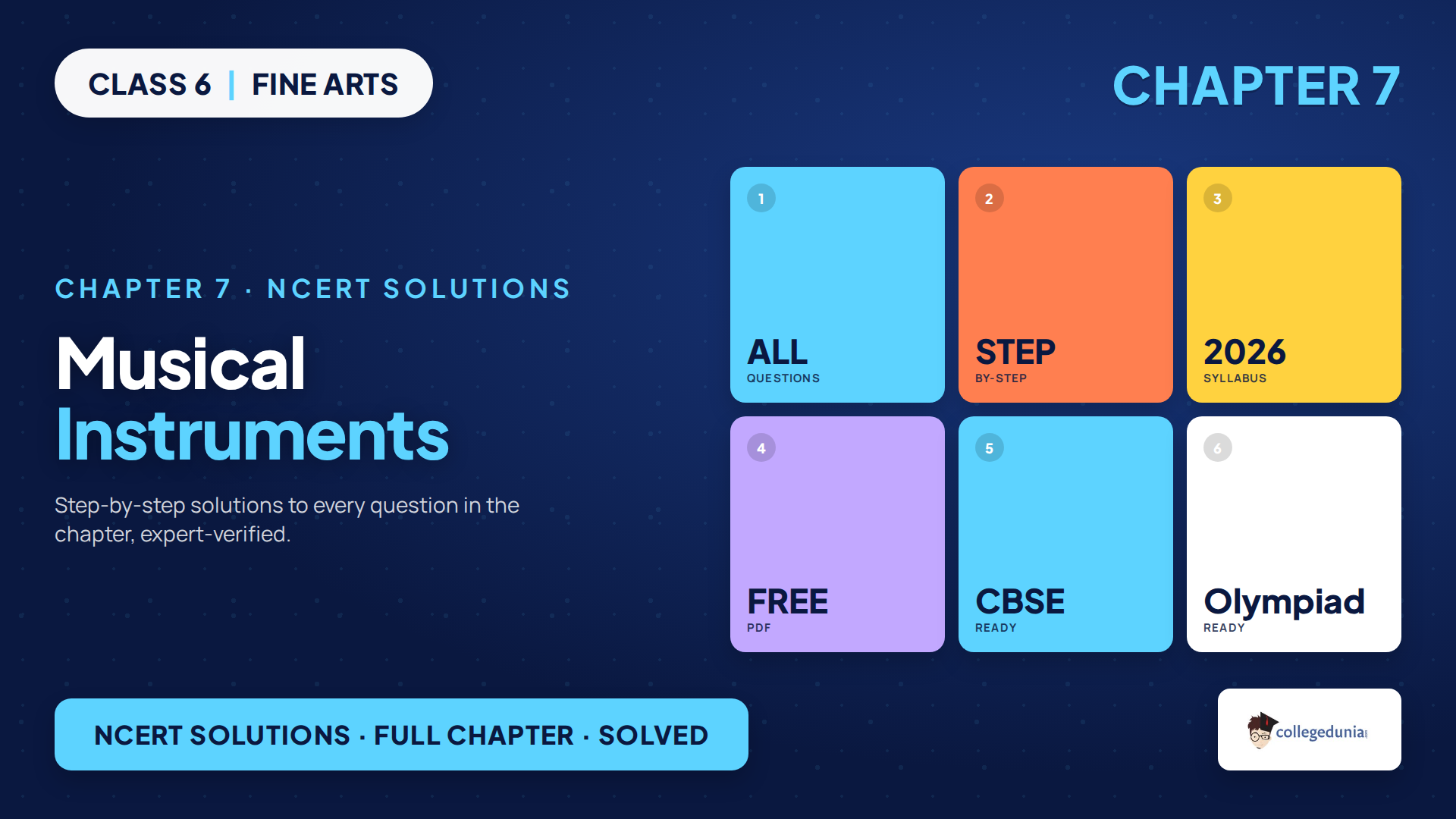 Class 6 Arts Chapter 7 Musical Instruments NCERT Solutions