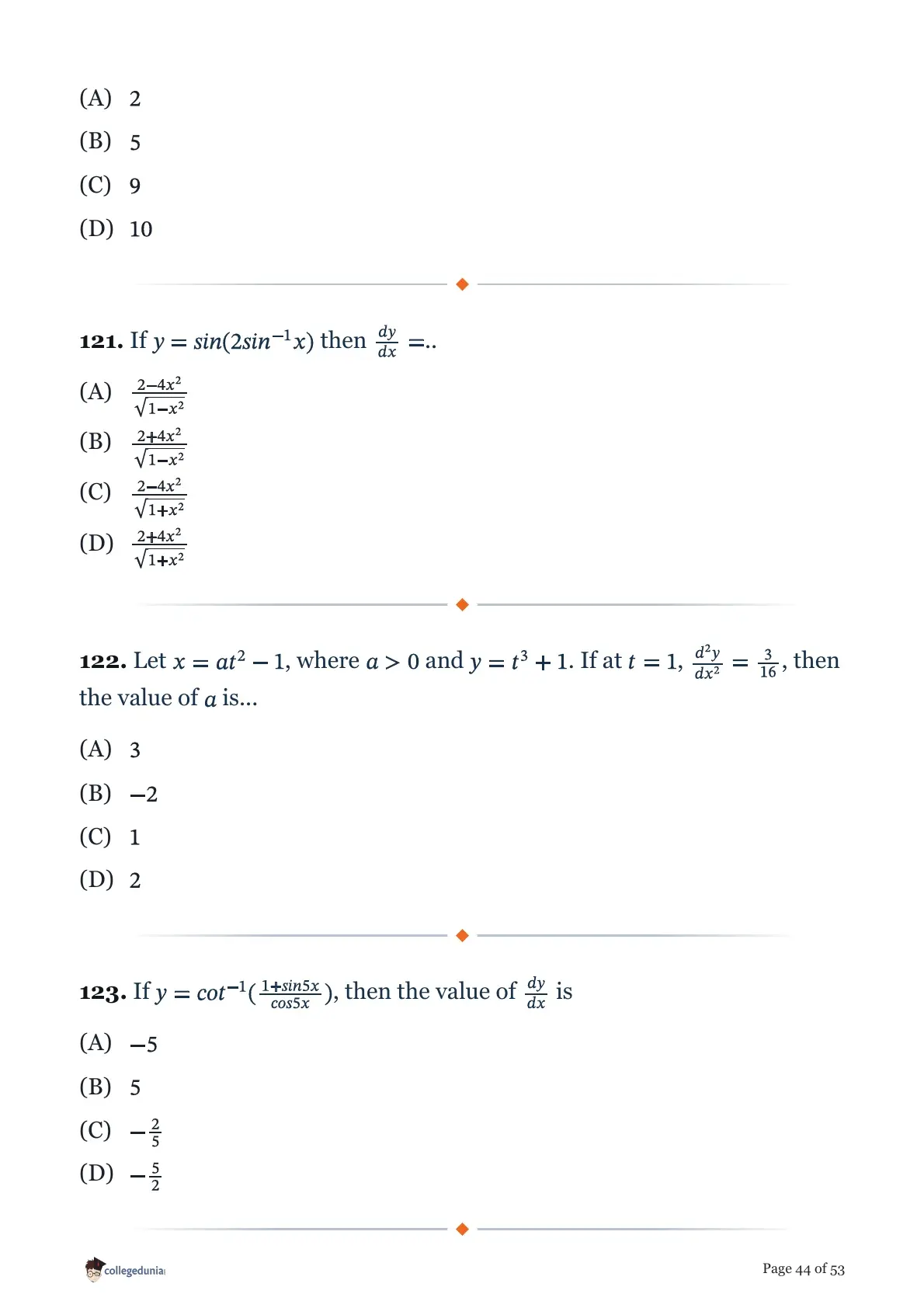 MHT CET 2026 April 19 Shift 1 PCM Question Paper page 44