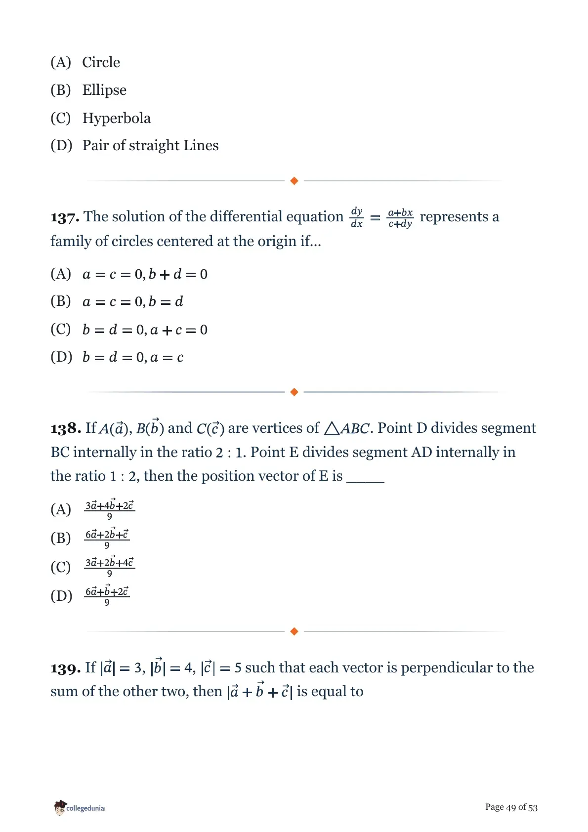 MHT CET 2026 April 19 Shift 1 PCM Question Paper page 49