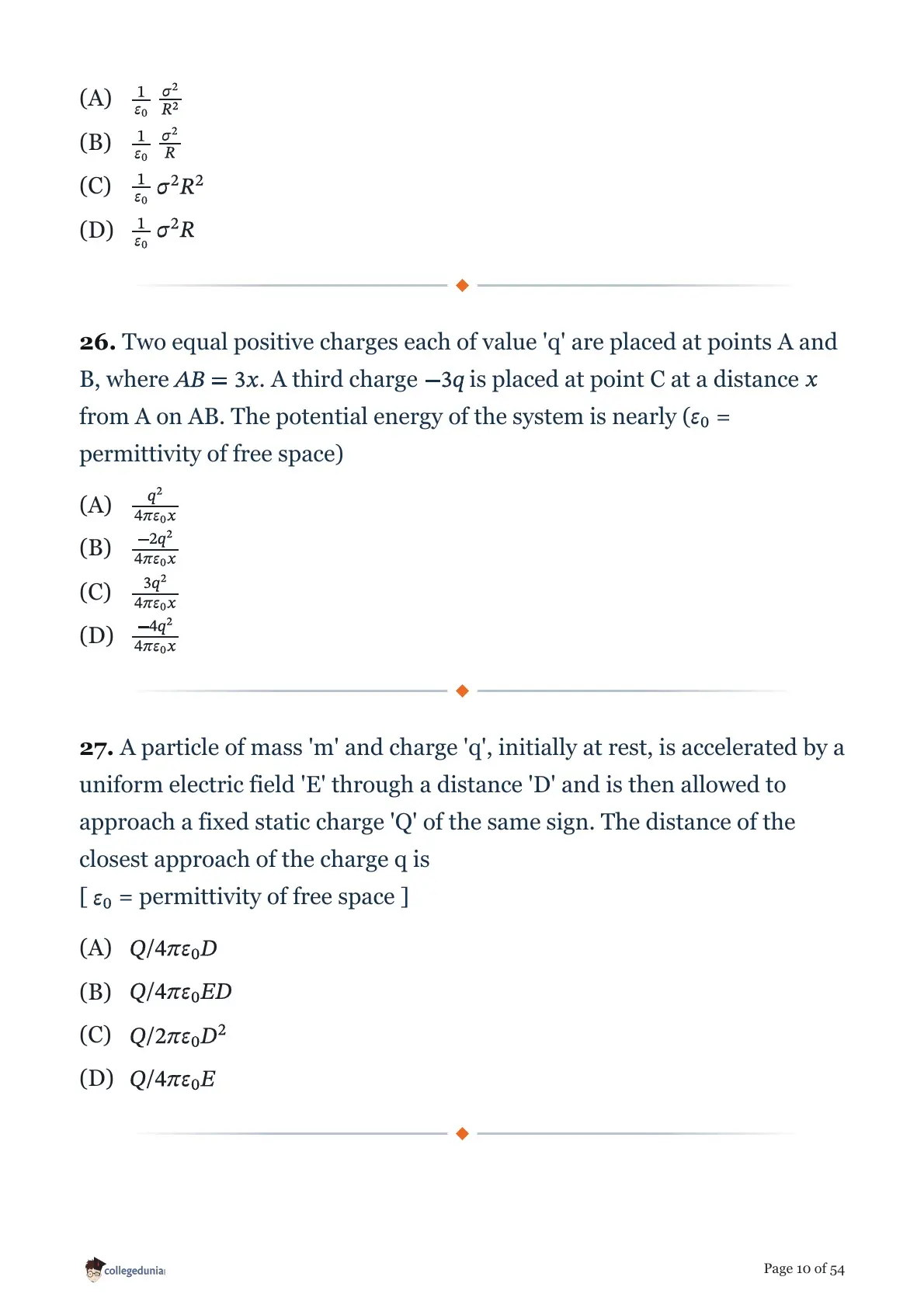 MHT CET 2026 April 19 Shift 2 PCM Question Paper page 10