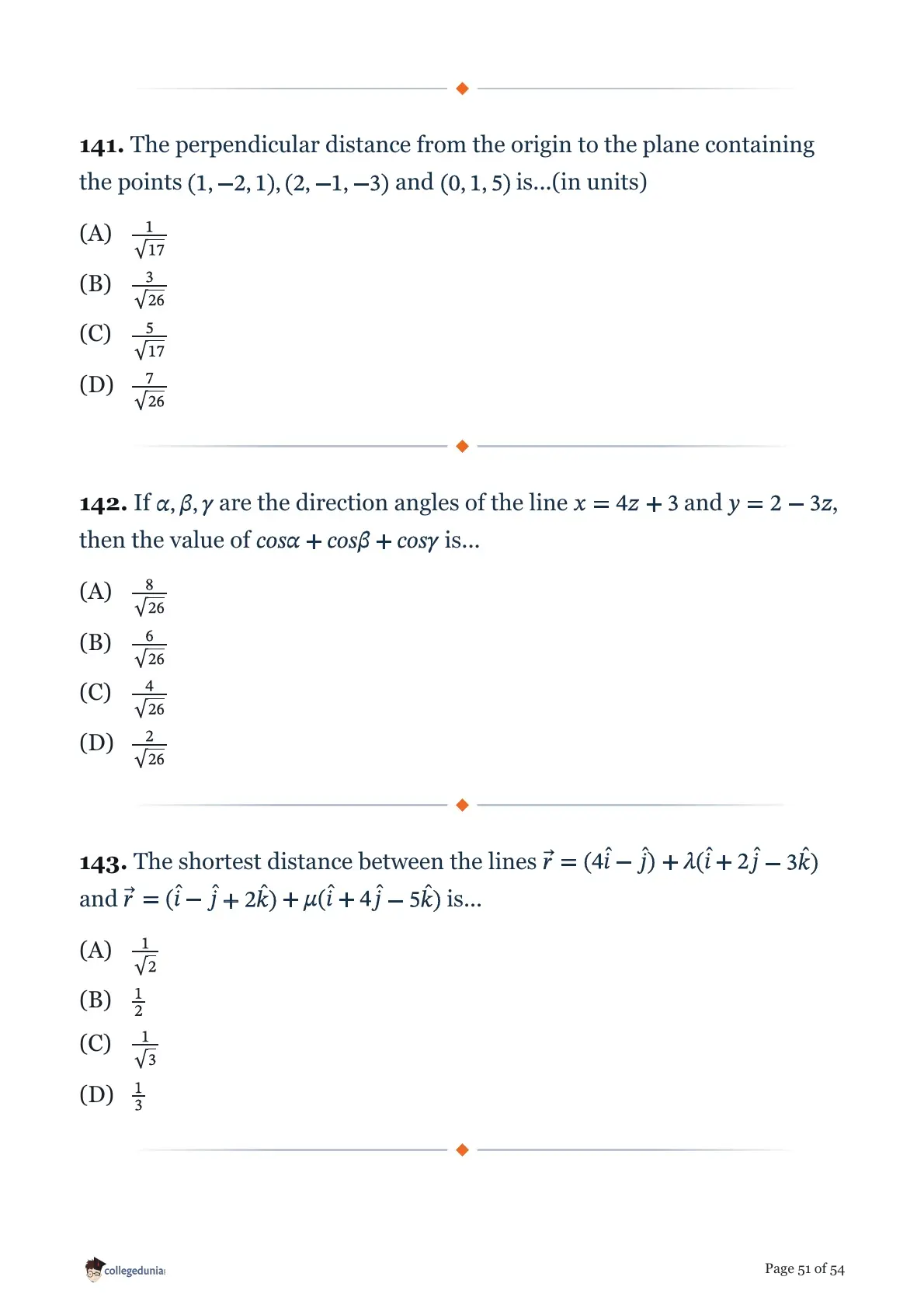 MHT CET 2026 April 19 Shift 2 PCM Question Paper page 51