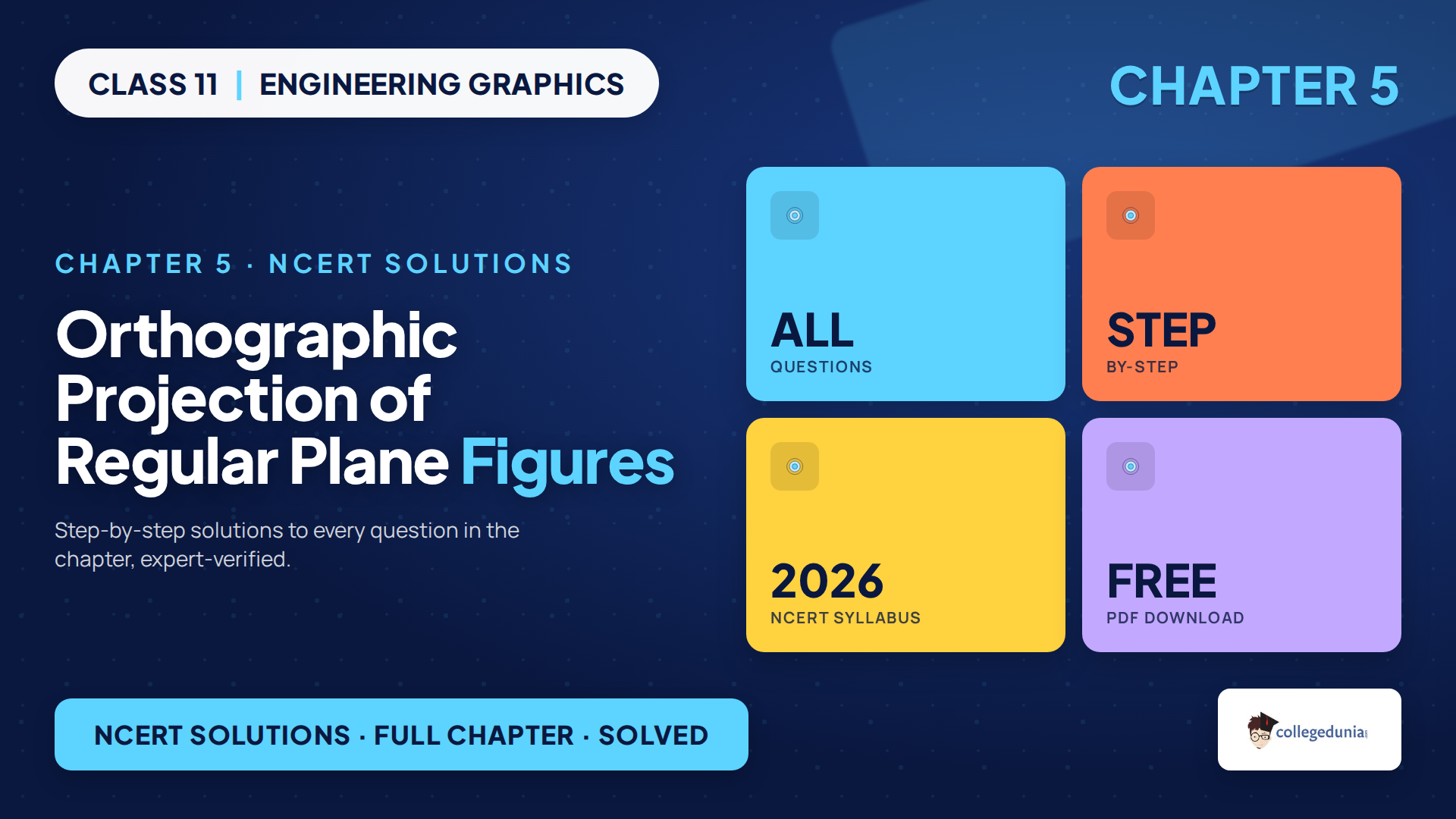 Class 11 Engineering Graphics Chapter 5 NCERT Solutions