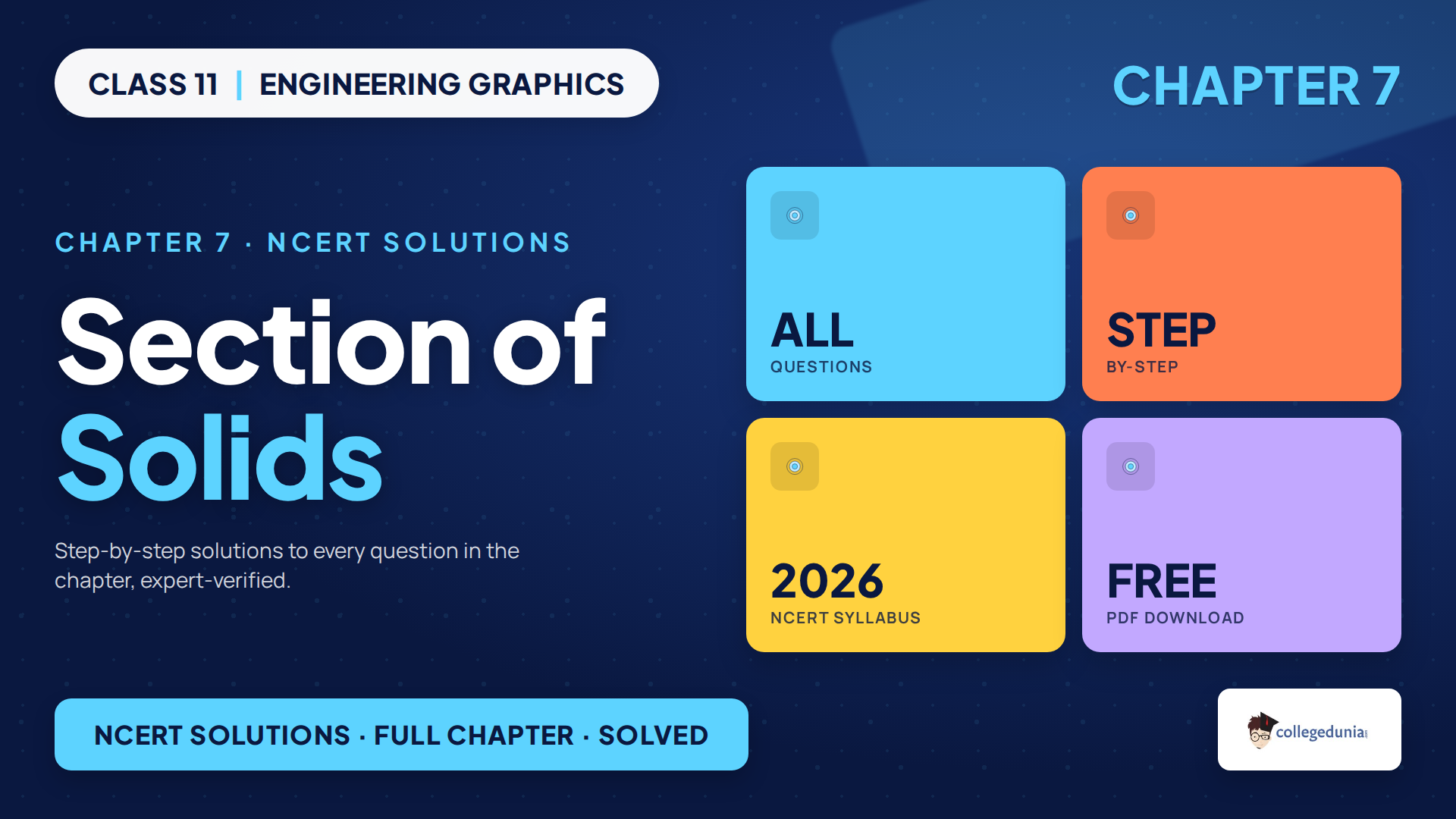 Class 11 Engineering Graphics Chapter 7 NCERT Solutions
