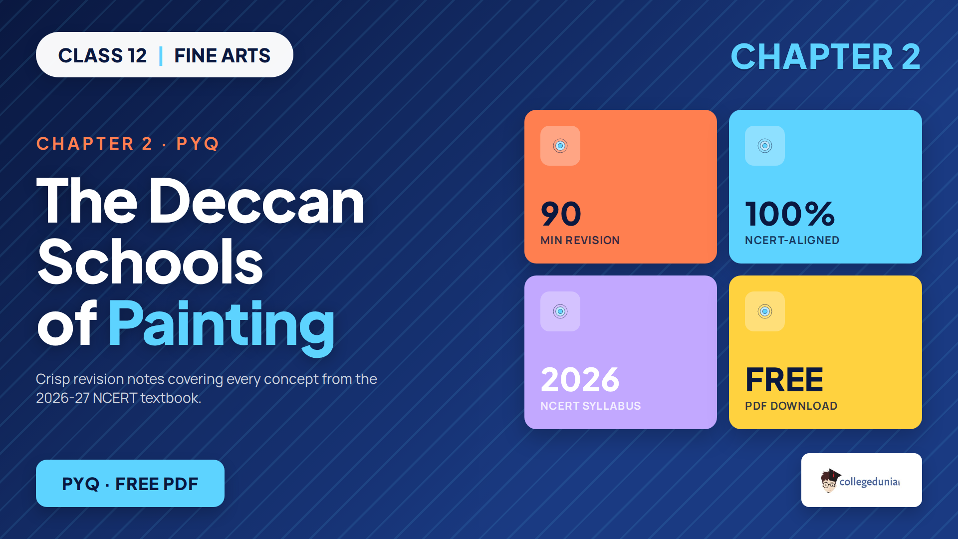 Class 12 Fine Arts The Deccan Schools of Painting PYQ PDF