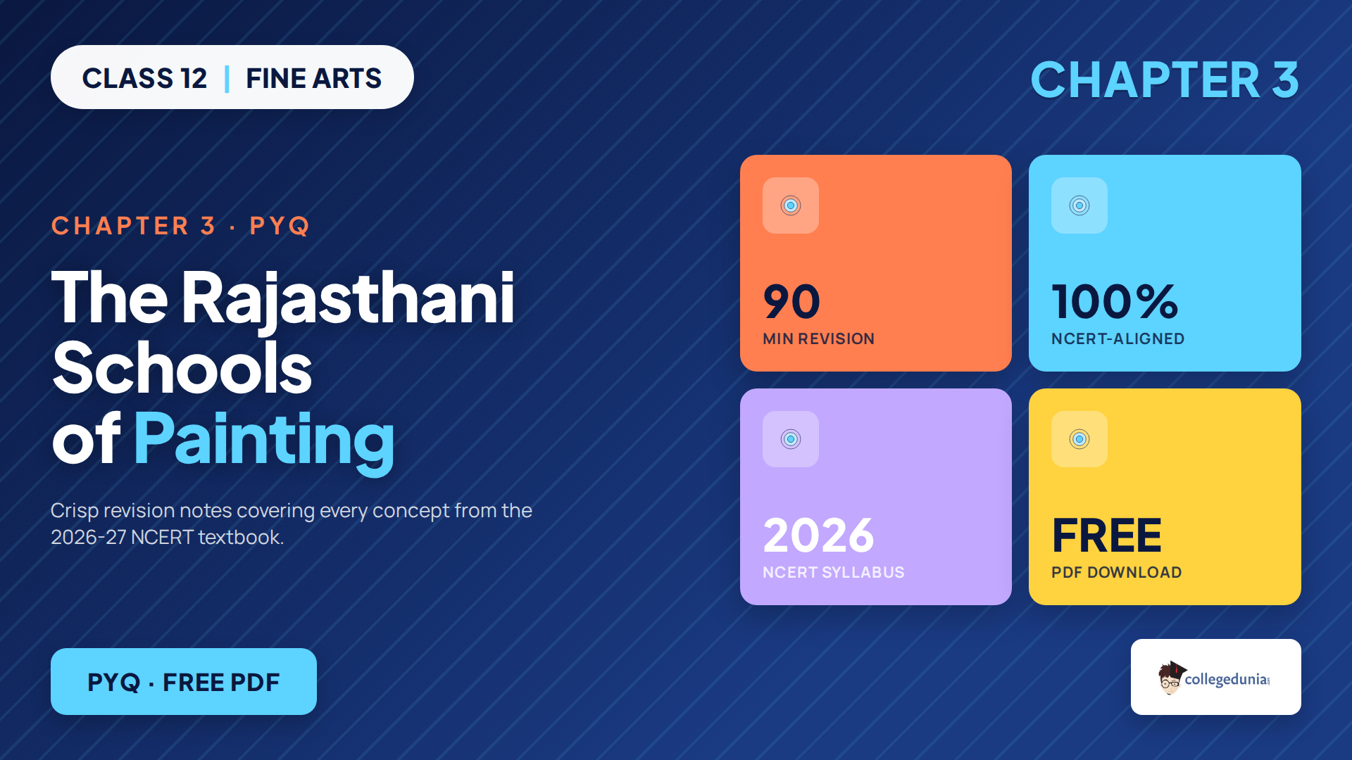 Class 12 Fine Arts The Rajasthani Schools of Painting PYQ PDF