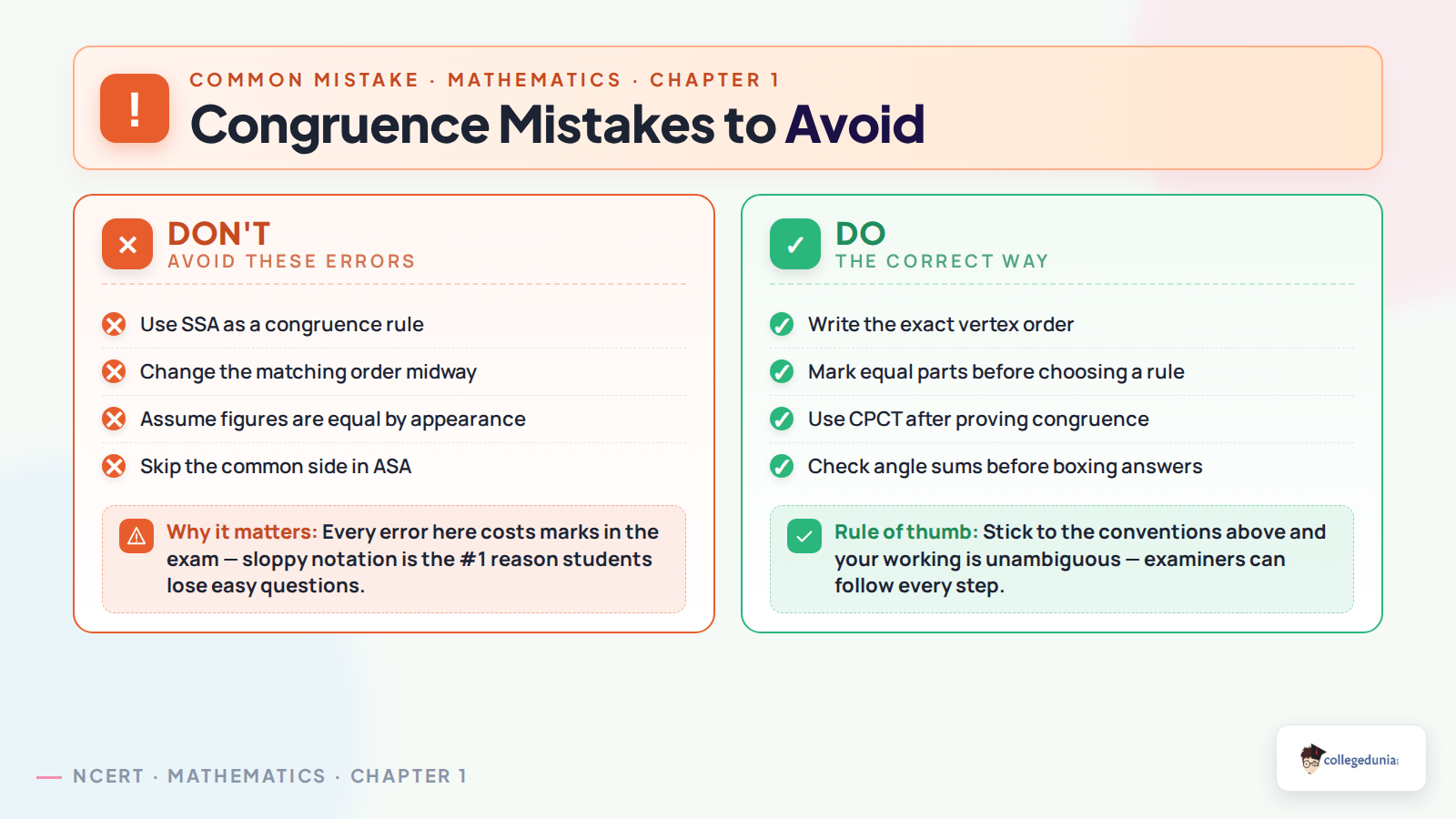 Common congruence mistakes to avoid in Geometric Twins