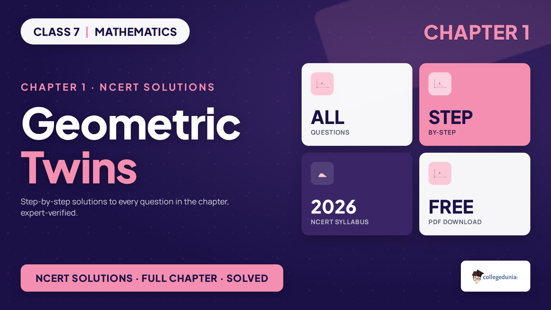 Class 7 Mathematics Chapter 1 Geometric Twins NCERT Solutions featured image