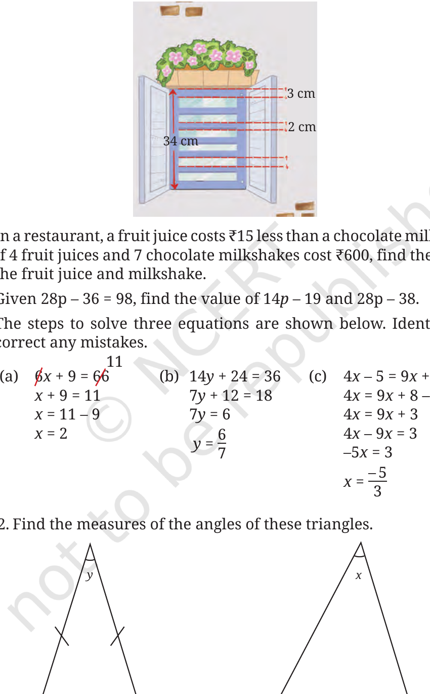 NCERT source crop for Finding the Unknown page 187 questions
