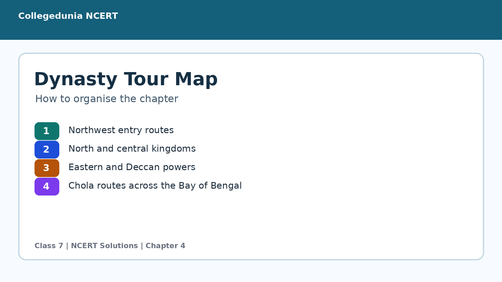 Dynasty tour map for Turning Tides chapter