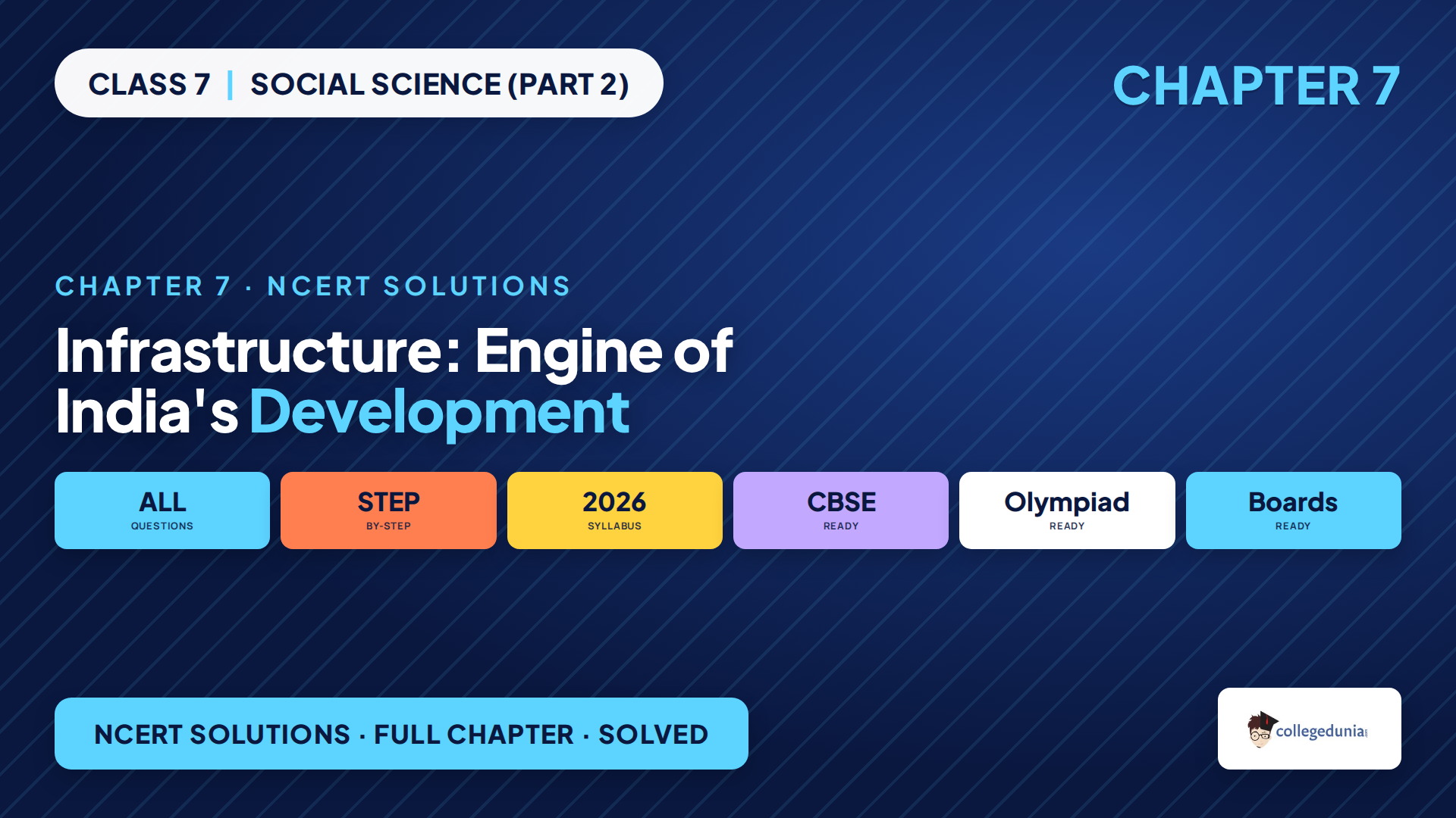 NCERT Solutions for Class 7 Social Science Chapter 7 Infrastructure Engine of India's Development