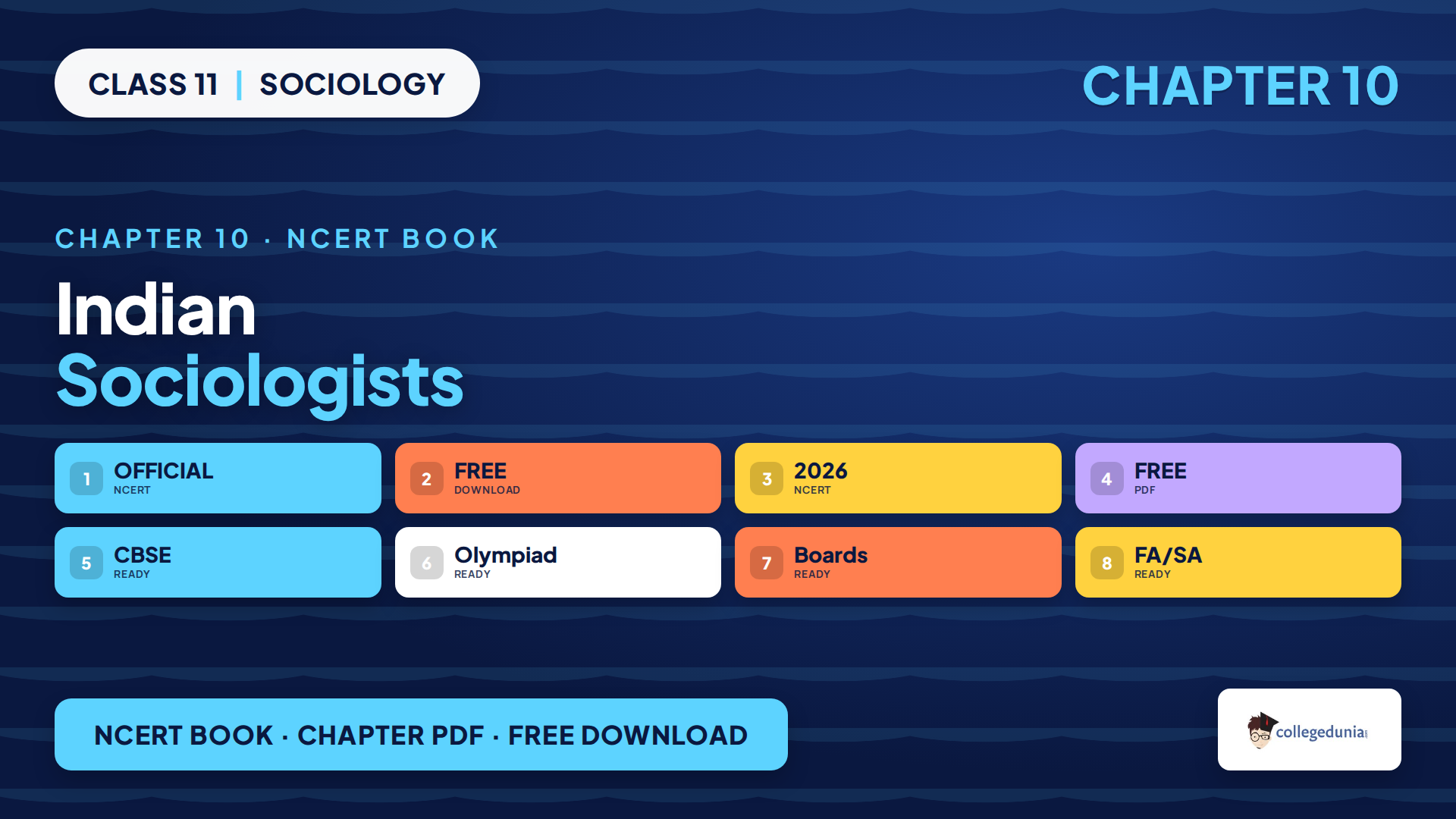 Indian Sociologists Class 11 Sociology NCERT Book PDF