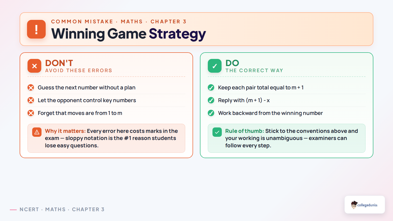 Winning game strategy for Number Play notes