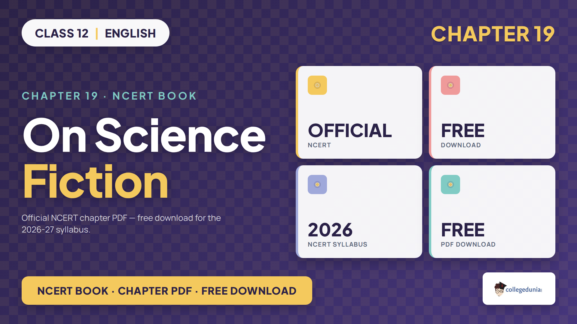 On Science Fiction Class 12 English NCERT Book PDF