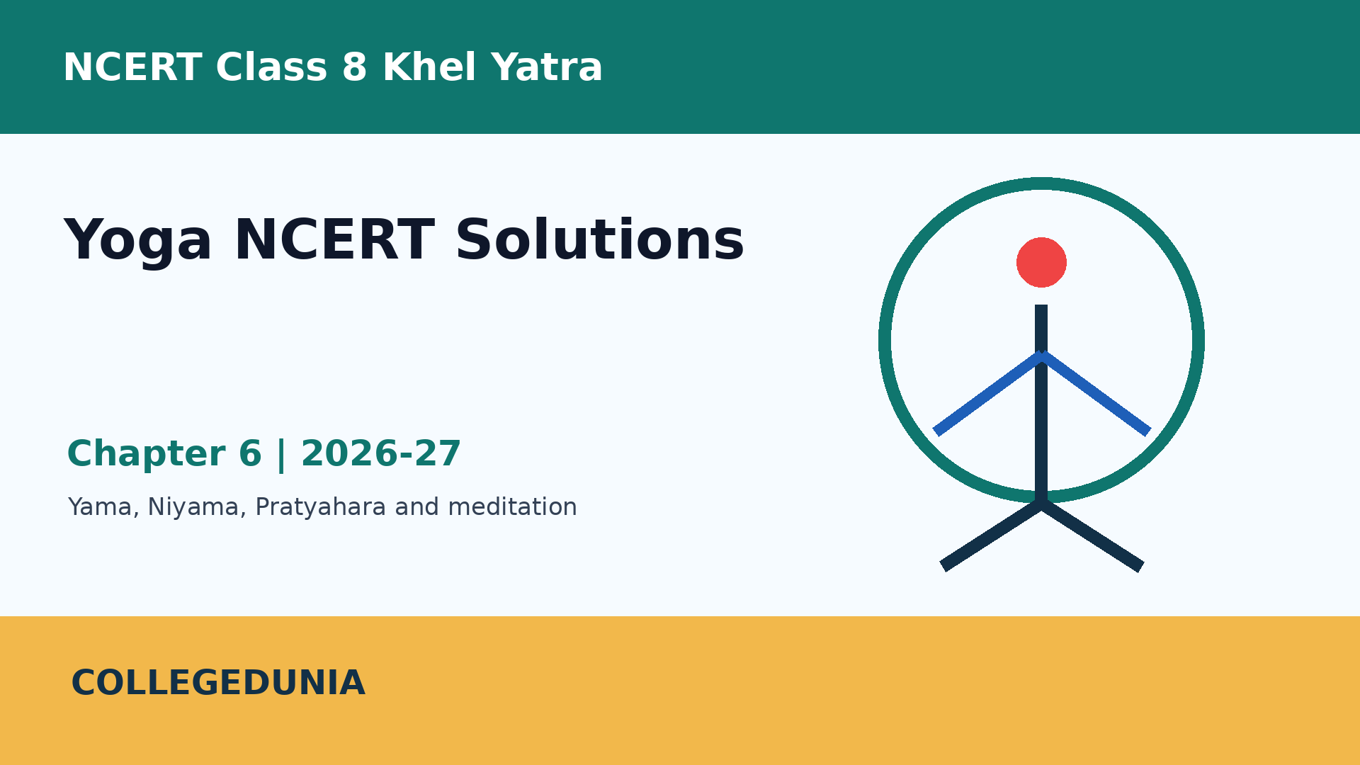 Class 8 Khel Yatra Chapter 6 Yoga NCERT Solutions 2026-27
