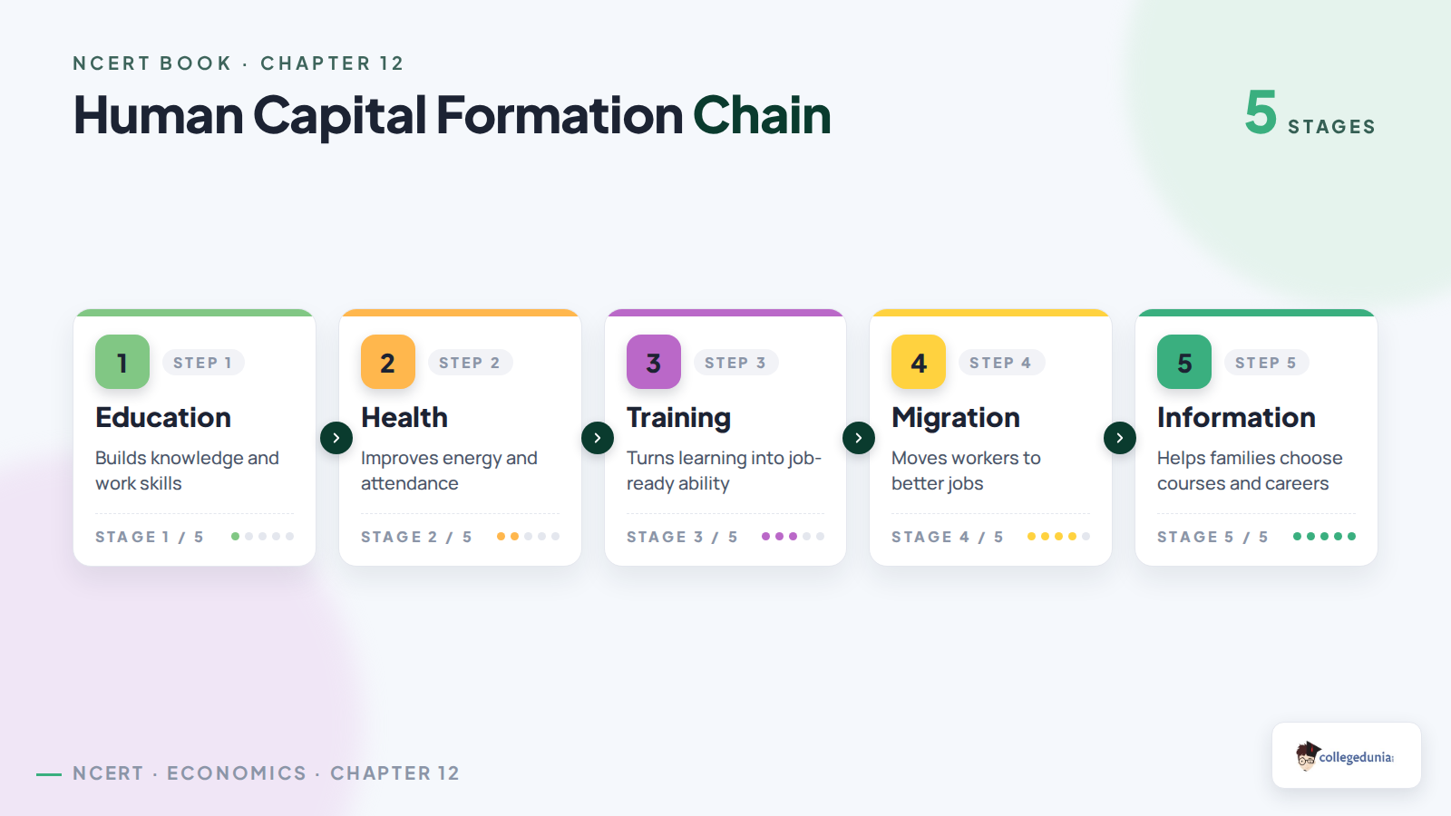 Sources of human capital formation in Class 11 Economics