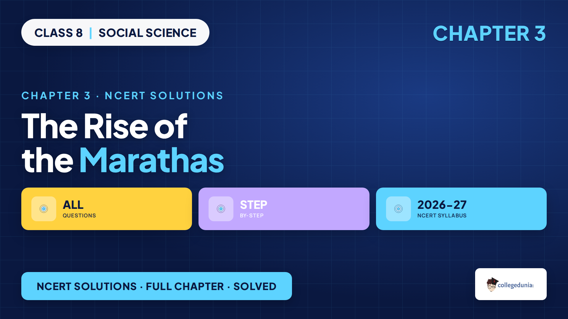 NCERT Solutions Class 8 Social Science Chapter 3 The Rise of the Marathas