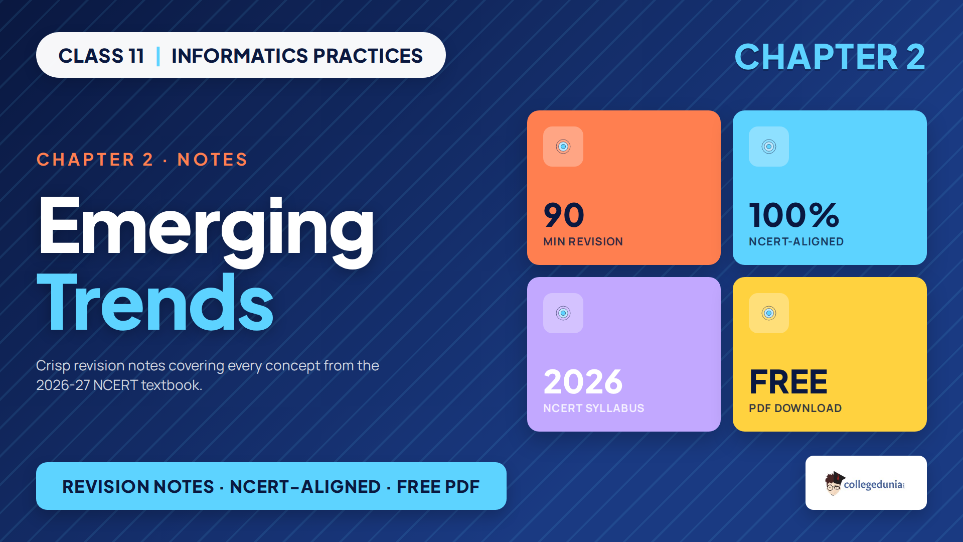 Class 11 Informatics Practices Emerging Trends notes 2026-27