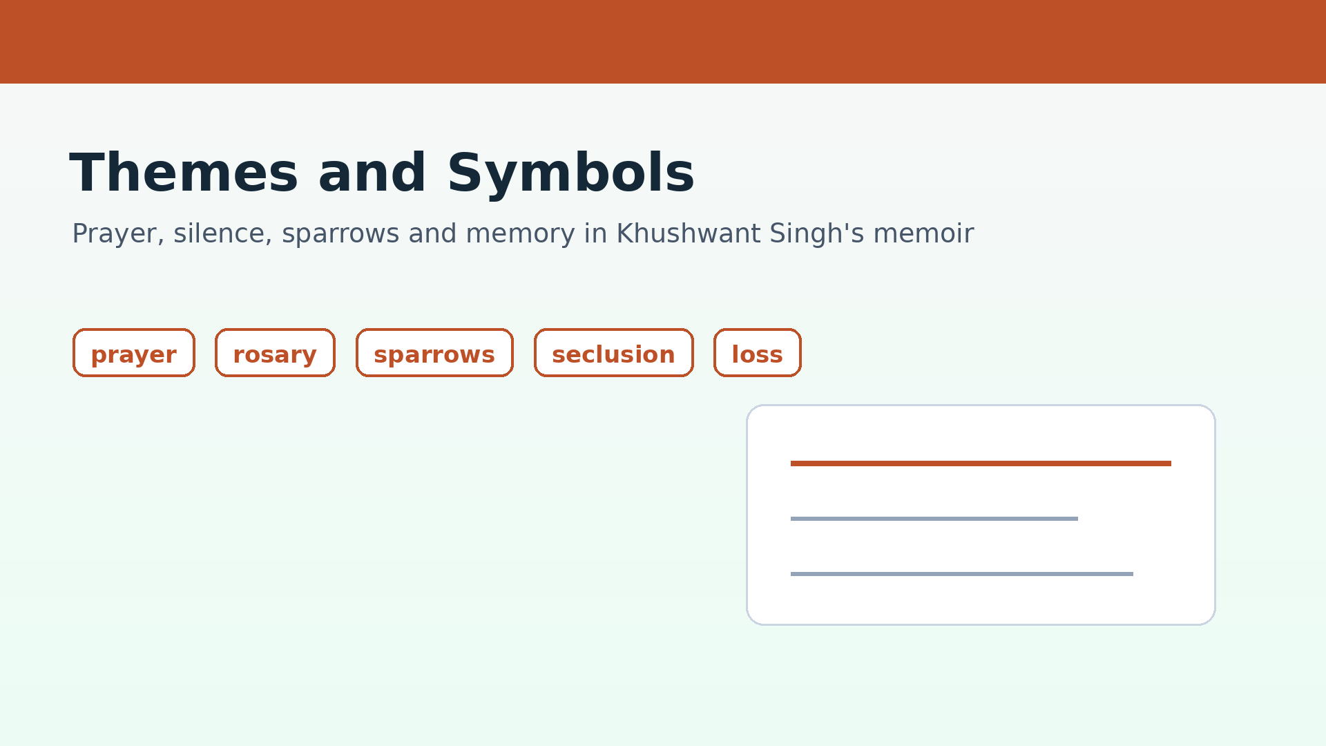 Themes and symbols in The Portrait of a Lady NCERT Solutions