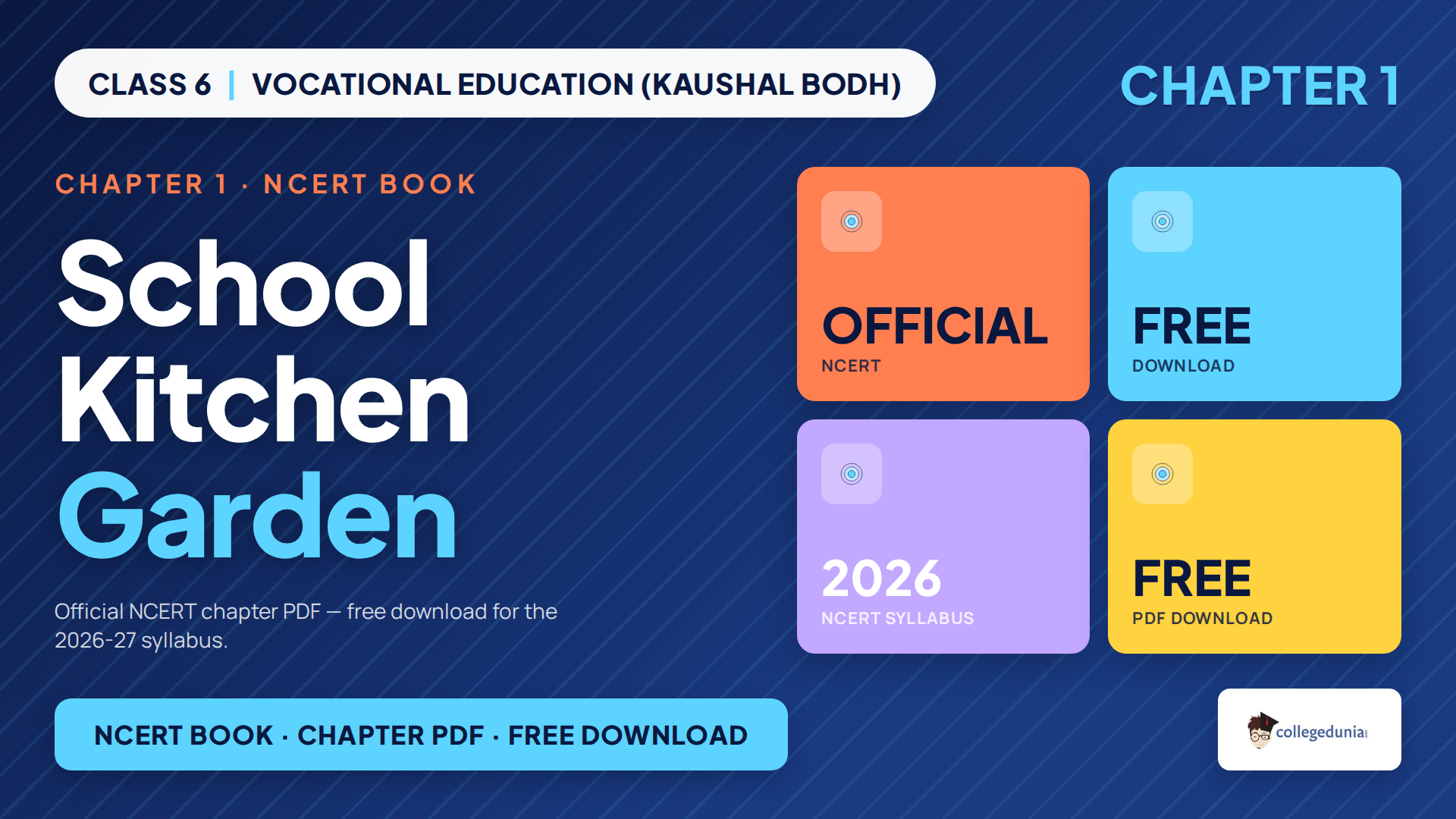School Kitchen Garden Class 6 Kaushal Bodh NCERT Book PDF
