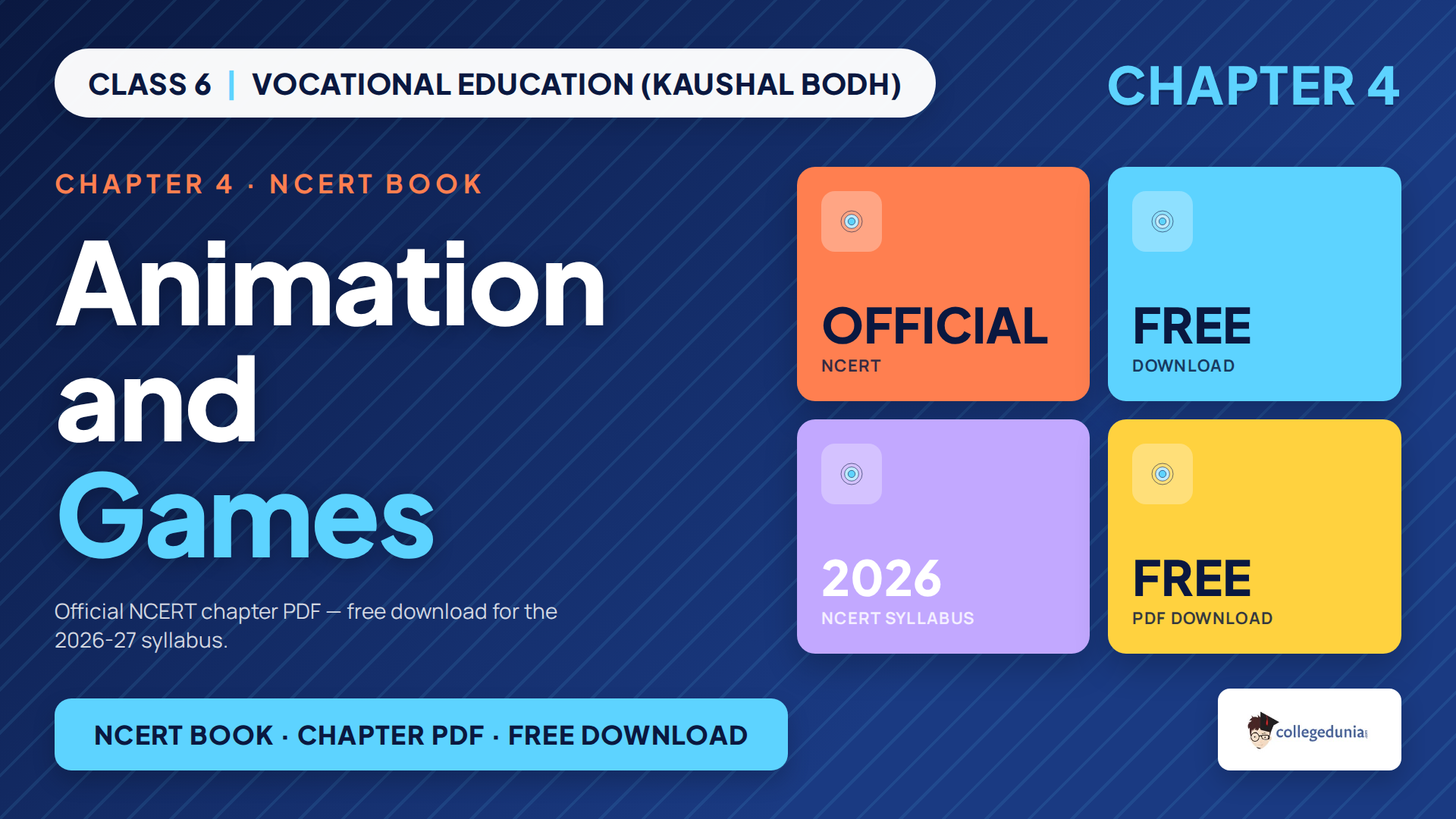 Animation and Games Class 6 Kaushal Bodh NCERT Book PDF