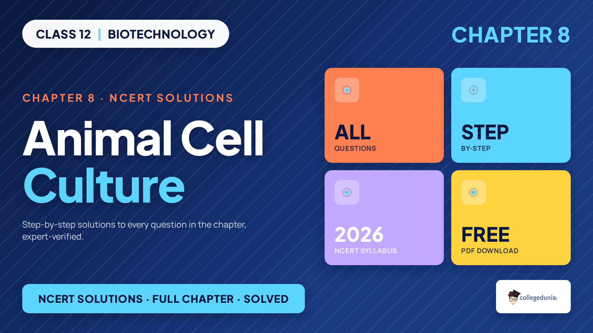 Animal Cell Culture Class 12 Biotechnology NCERT Solutions featured image