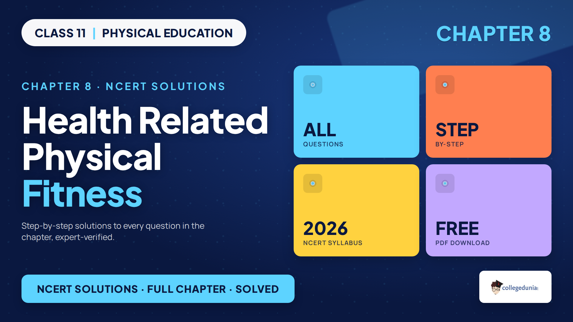 Class 11 Physical Education Chapter 8 Health Related Physical Fitness NCERT Solutions