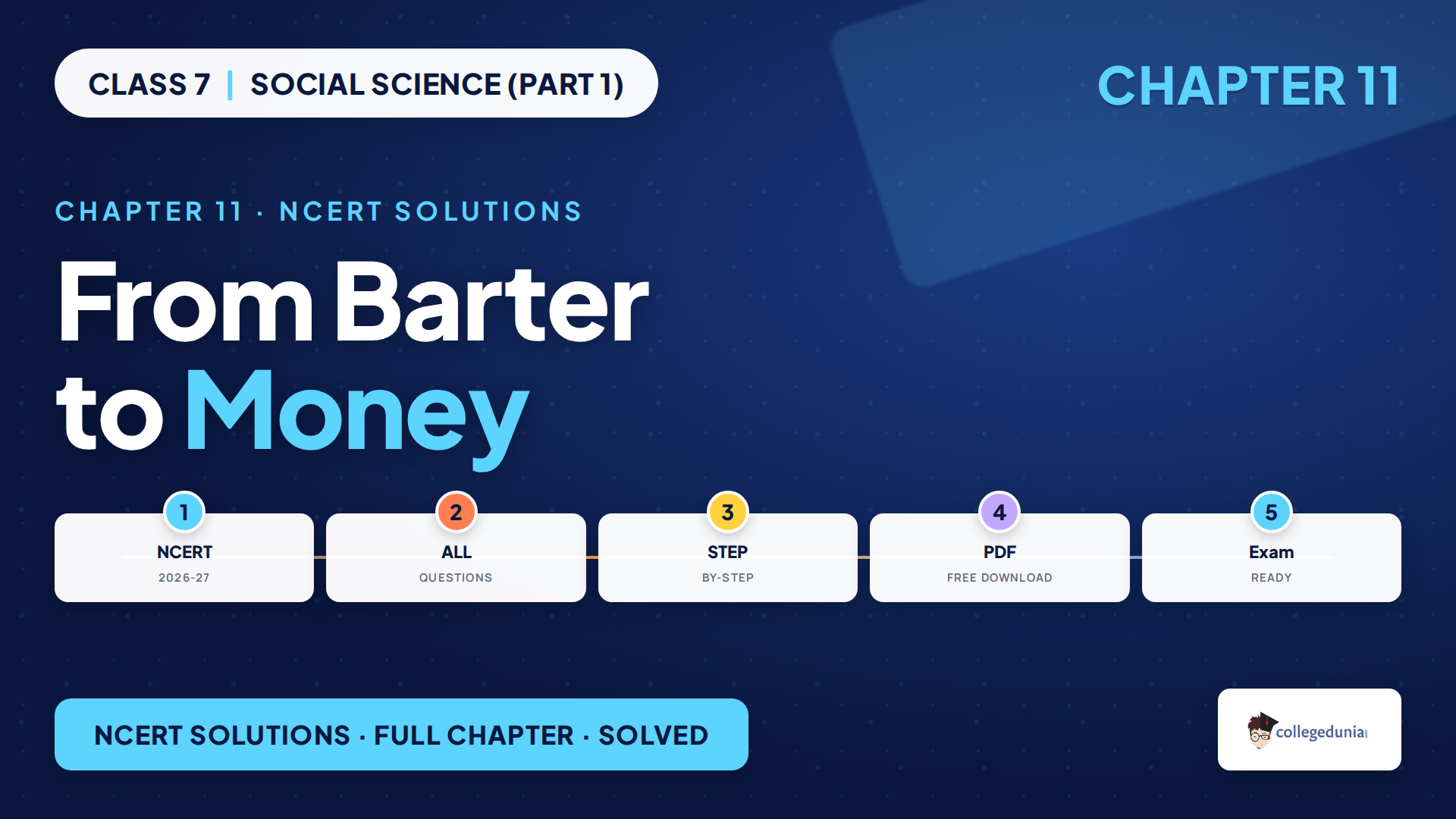 Class 7 Social Science From Barter to Money NCERT Solutions