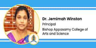 Bishop Appasamy College of Arts and Science, Coimbatore: Dr. Jemimah Winston Interview