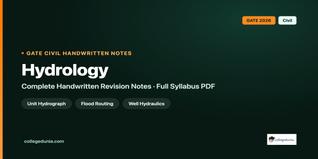 GATE Civil Hydrology Handwritten Notes
