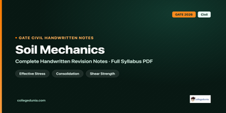 GATE Civil Soil Mechanics Handwritten Notes