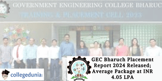 GEC Bharuch Placement Report 2024 Released; Average Package at INR 4.05 LPA