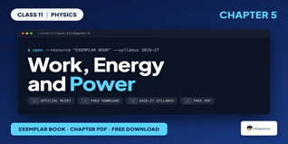NCERT Exemplar Book PDF Class 11 Physics Chapter 5 Work, Energy and Power
