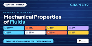 NCERT Exemplar Book PDF Class 11 Physics Chapter 9 Mechanical Properties of Fluids