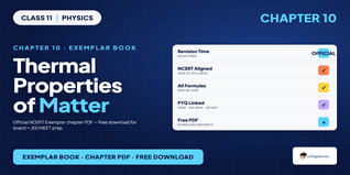 NCERT Exemplar Book PDF Class 11 Physics Chapter 10 Thermal Properties of Matter
