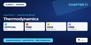 NCERT Exemplar Book PDF Class 11 Physics Chapter 11 Thermodynamics