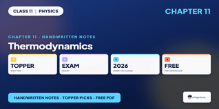 NCERT Handwritten Notes Class 11 Physics Chapter 11 Thermodynamics