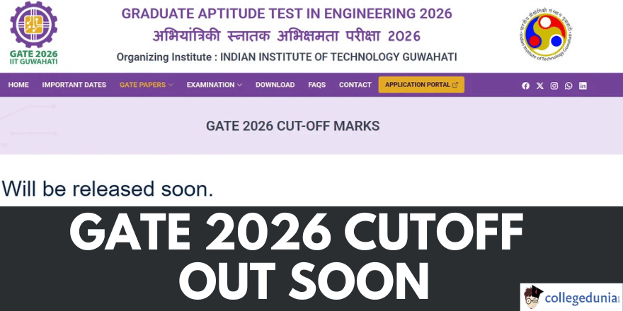 GATE 2026 Cutoff Marks at gate 2026 iitg ac in