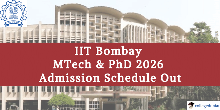 IIT Bombay MTech, PhD Admission 2026