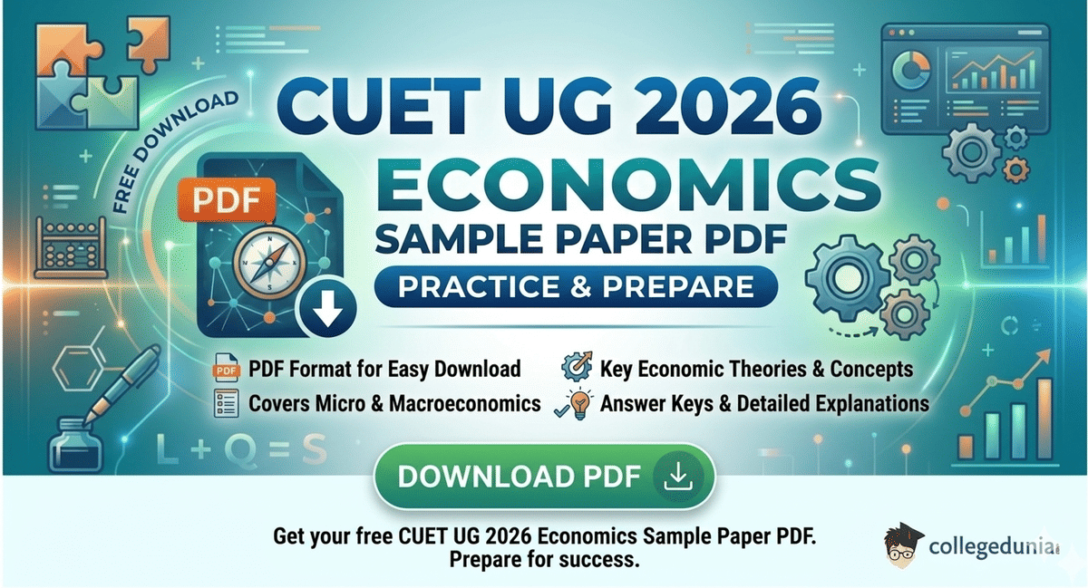 CUET UG Economics Sample Paper 2026 PDF