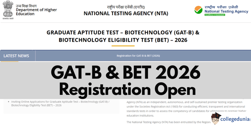 GATE-B & BET 2026 Registration Open