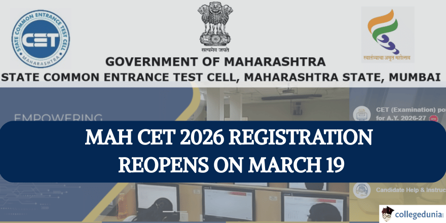 CET Cell Reopens MHT CET 2026 Registration