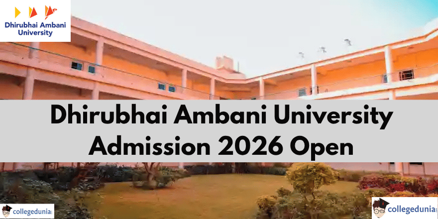 Dhirubhai Ambani University Admission 2026 Open