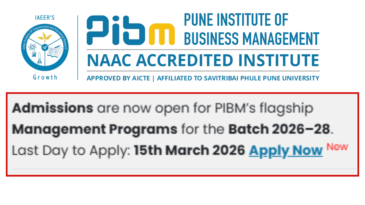  PIBM PGDM Admission 2026 @pibm.in