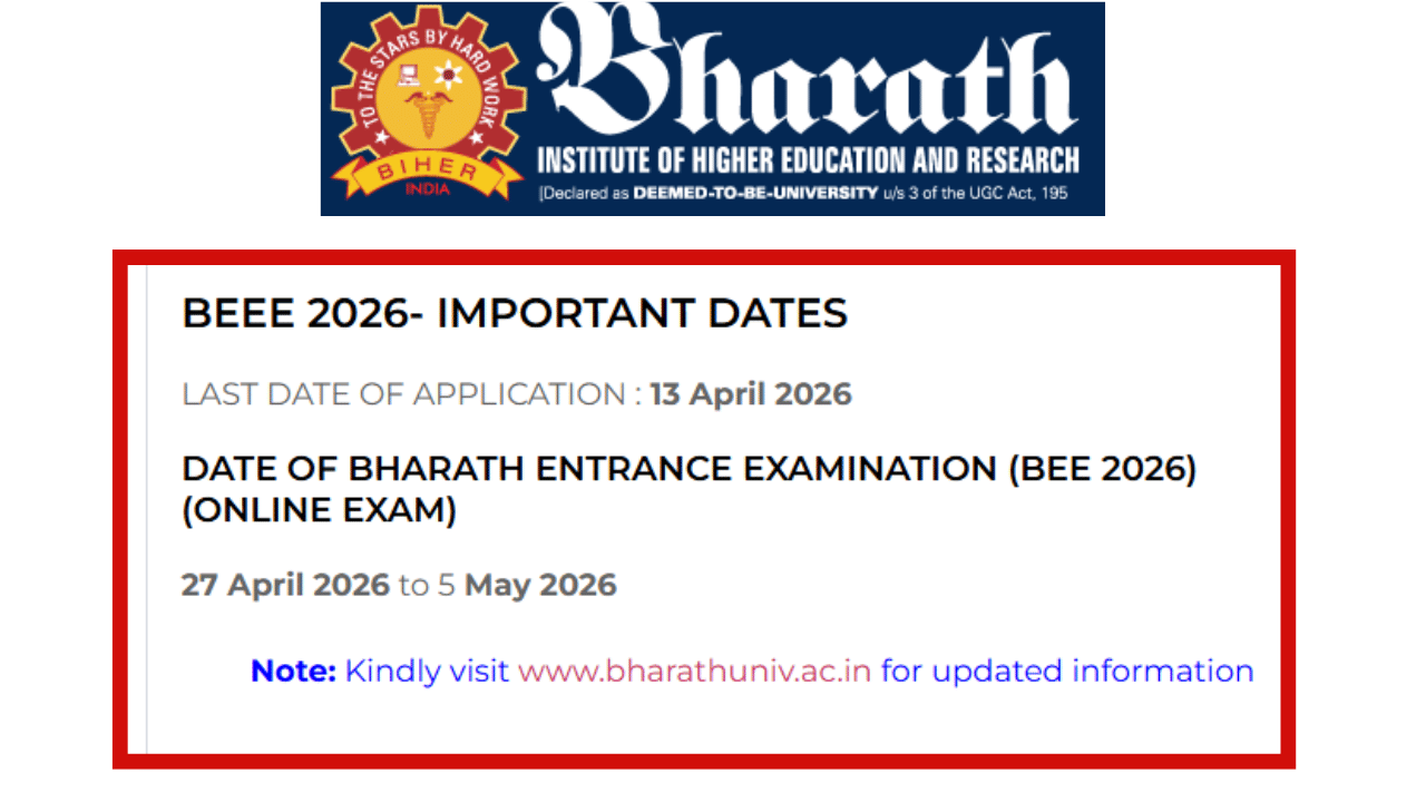 Image Source: BIHER Chennai Admission 2026 @bharathuniv.ac.in