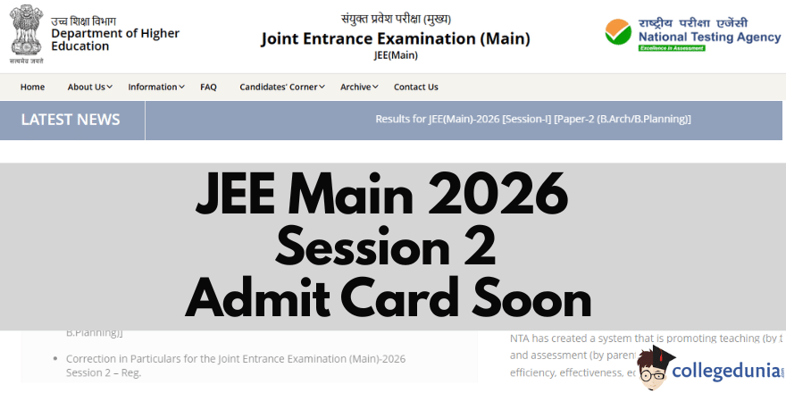 JEE Main 2026 Session 2 Admit Card 