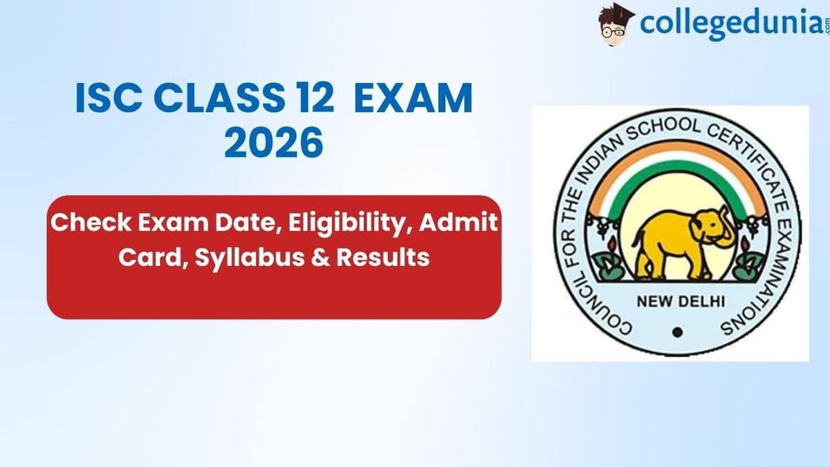 ISC Class 12 Exam 2026