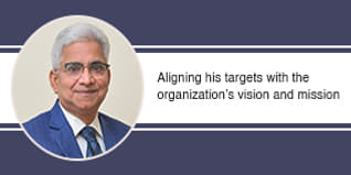 Aligning his targets with the organization’s vision and mission