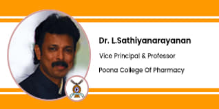Poona College of Pharmacy, Vice Principal-  Dr. L.Sathiyanarayanan